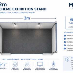 3m × 2m Shell Scheme Exhibition Stand