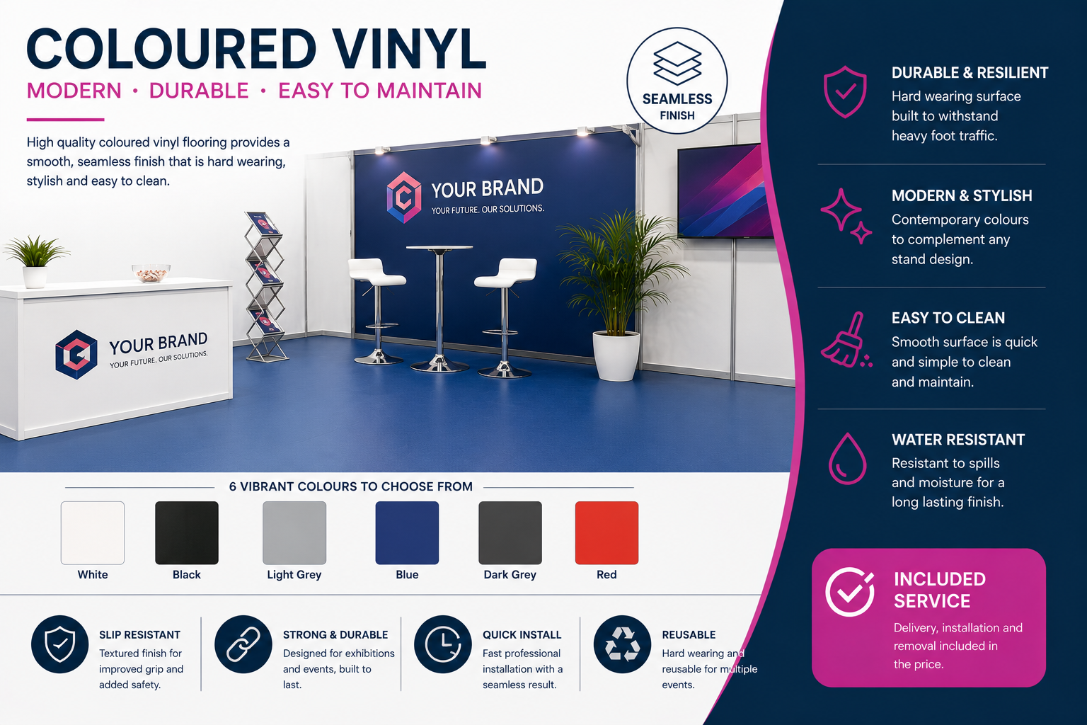 Coloured Vinyl Flooring