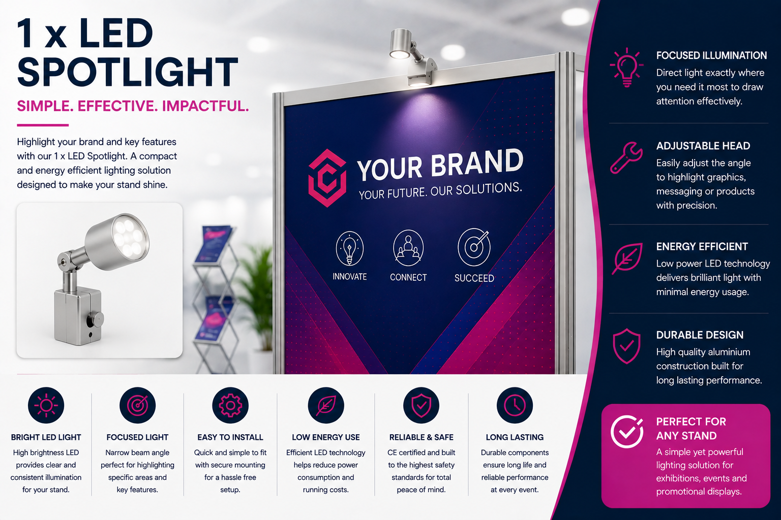 1 × LED Spotlight