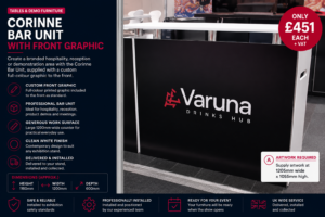 Corinne Bar Unit with Front Graphic